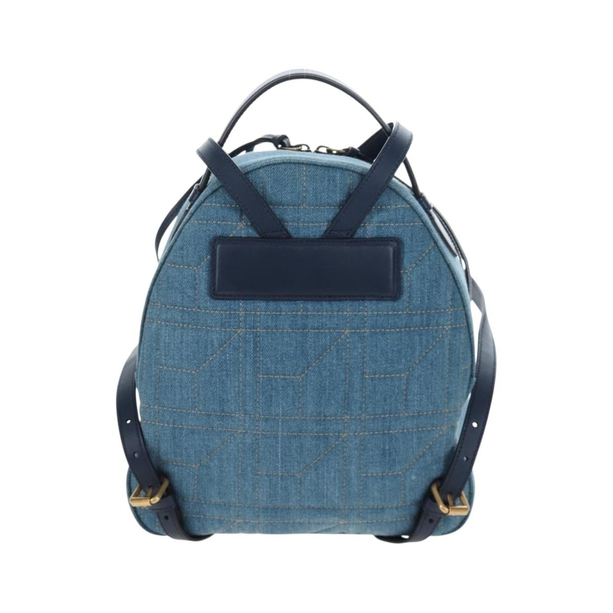 Gucci Pearly GG Marmont Embellished Matelasse Denim, Blue, Denim, Backpack