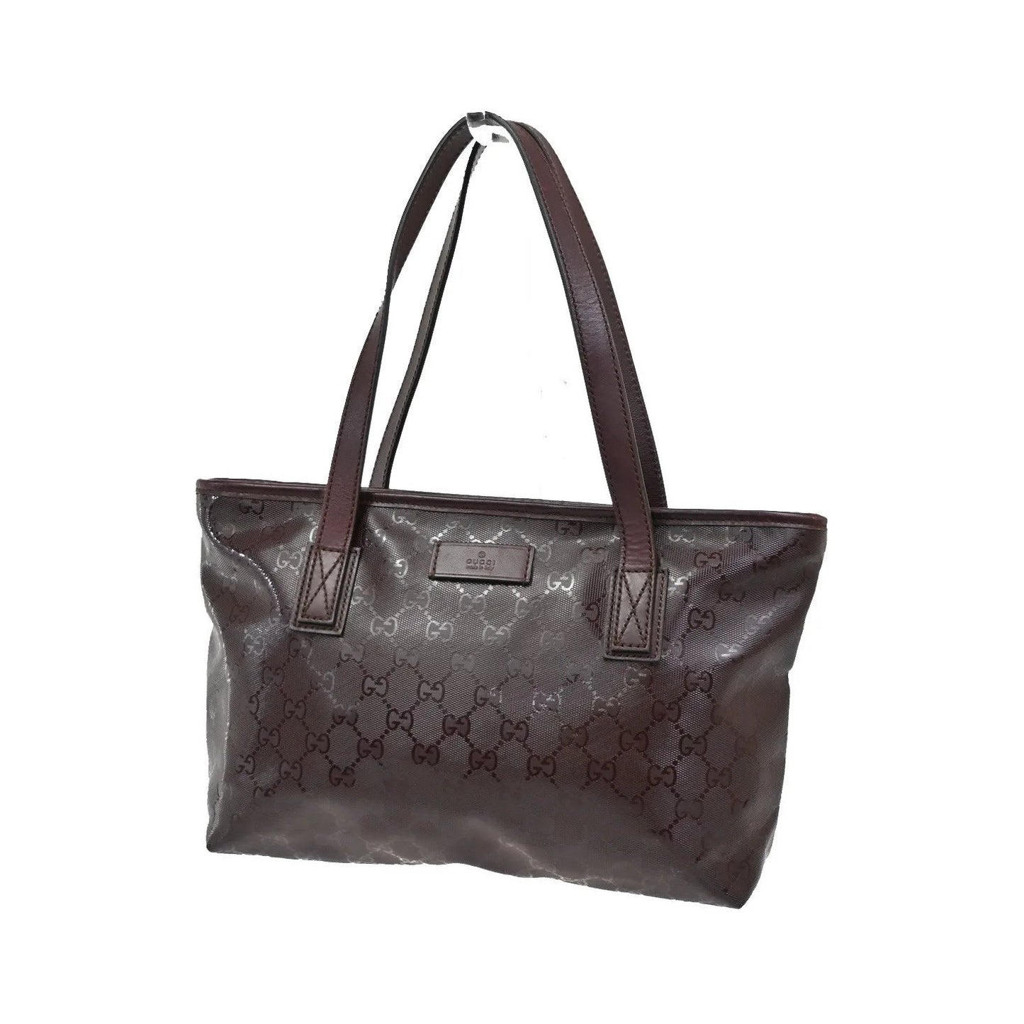 Gucci Plus Tote GG Imprime, Burgundy, PVC, Shoulder Bag