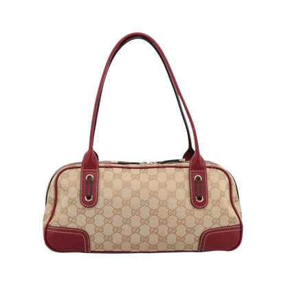 Gucci Princy Boston GG Canvas, Beige, Canvas, Handbag