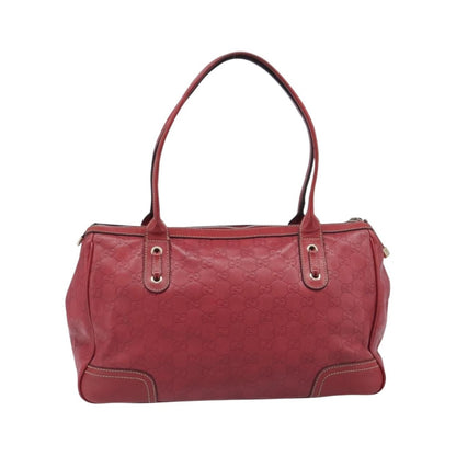 Gucci Princy Boston Guccissima Leather, Red, Leather, Handbag