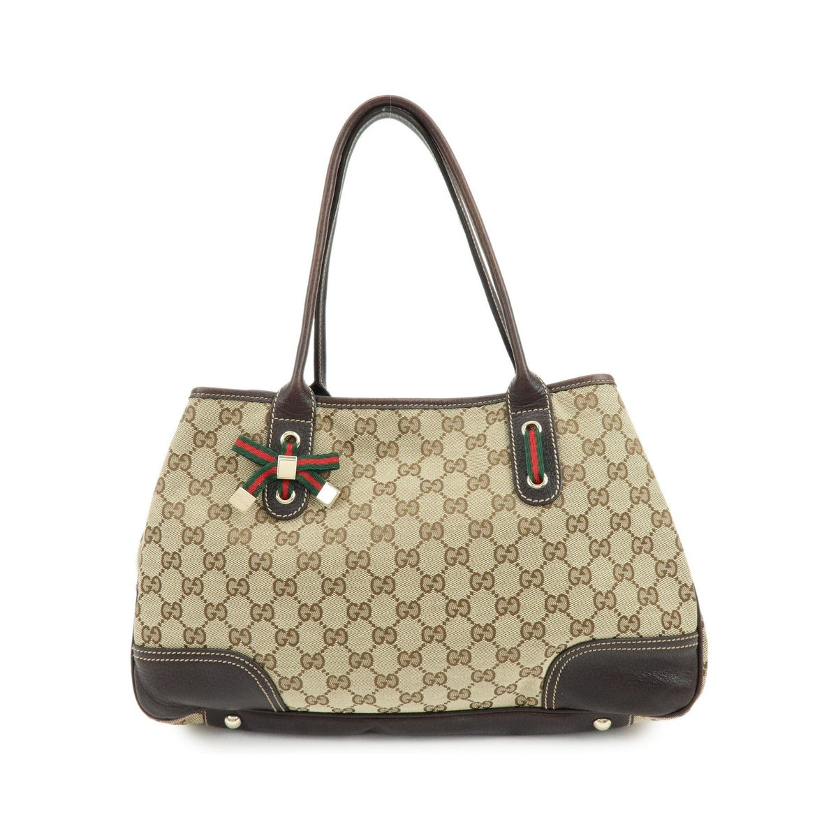 Gucci Princy Zip GG Canvas, Beige, Canvas, Tote Bag
