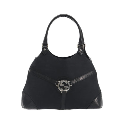 Gucci Reins Web Canvas, Black, Canvas, Shoulder Bag