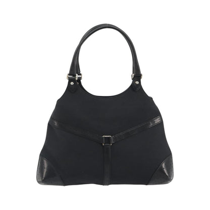 Gucci Reins Web Canvas, Black, Canvas, Shoulder Bag