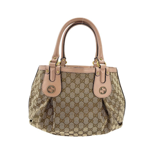 Gucci Scarlett GG Canvas with Leather, Beige, Canvas, Tote Bag