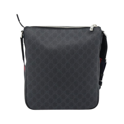 Gucci Sherry line shoulder Leather, Black, Canvas, Handbag