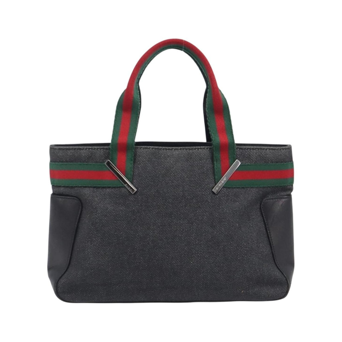 Gucci Sherry Line Tote Canvas, Black, Canvas, Tote Bag