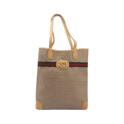 Gucci Sherry Line Tote Canvas, Beige, Canvas, Tote Bag