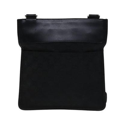 Gucci Shoulder Canvas, Black, Canvas, Shoulder Bag