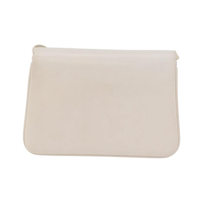 Gucci Shoulder Leather, White, Leather, Shoulder Bag