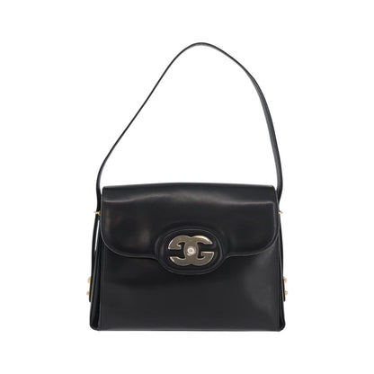 Gucci Shoulder Leather, Black, Leather, Shoulder Bag