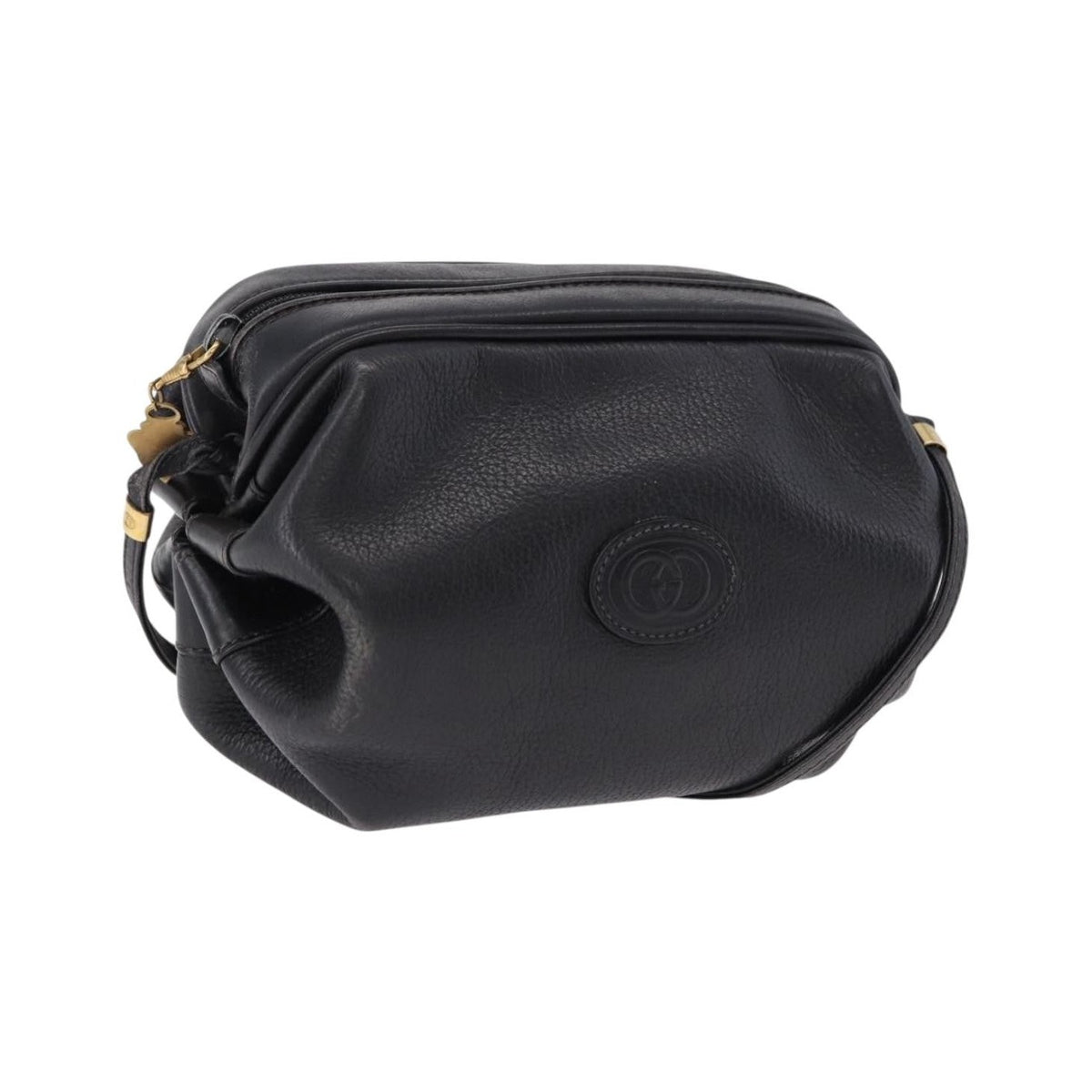 Gucci Shoulder Leather, Black, Leather, Shoulder Bag