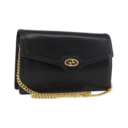 Gucci Shoulder Leather, Black, Leather, Shoulder Bag