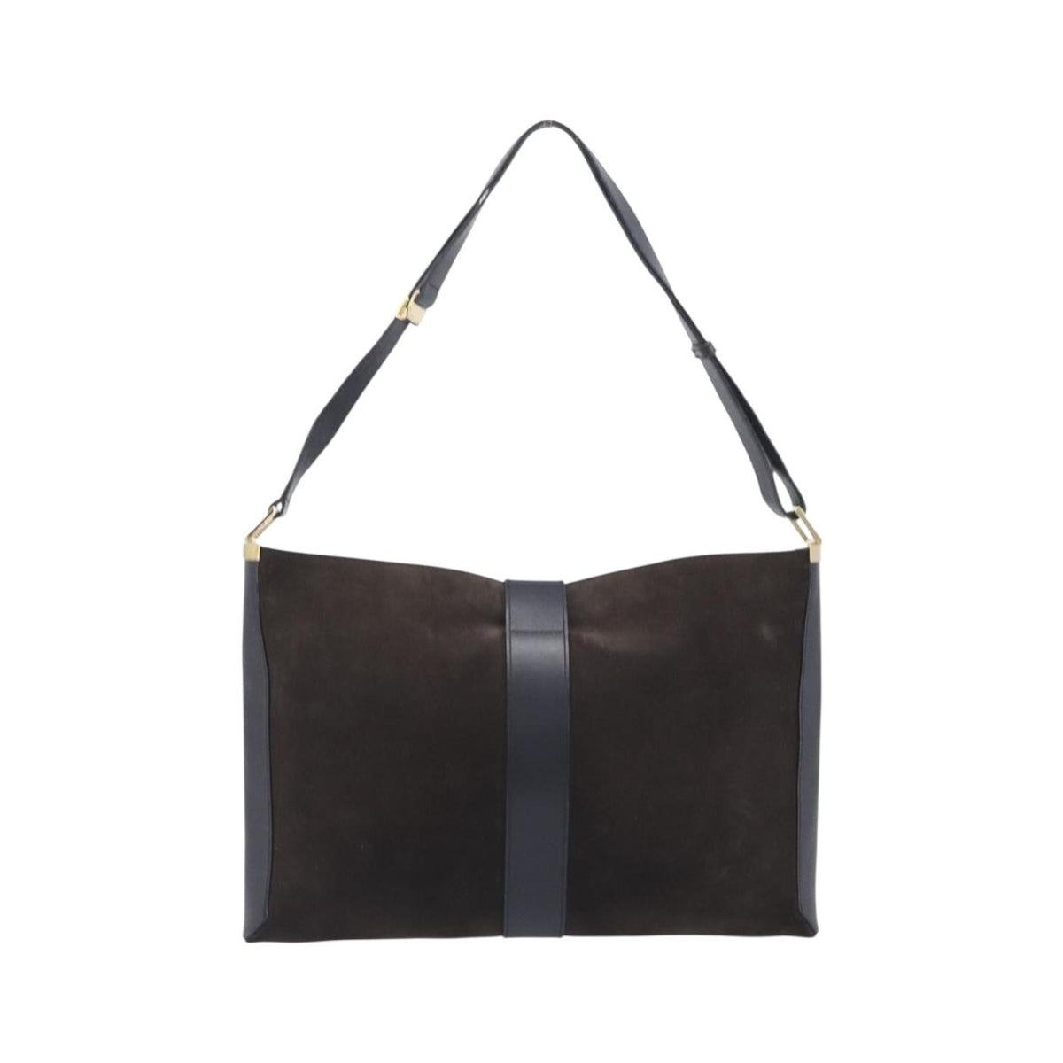 Gucci Shoulder Leather, Brown, Suede, Shoulder Bag