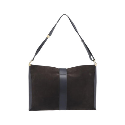Gucci Shoulder Leather, Brown, Suede, Shoulder Bag
