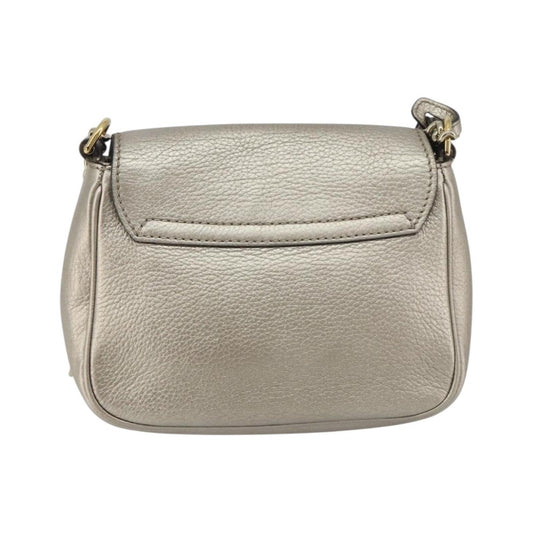 Gucci Soho Chain Leather, Silver, Leather, Shoulder Bag