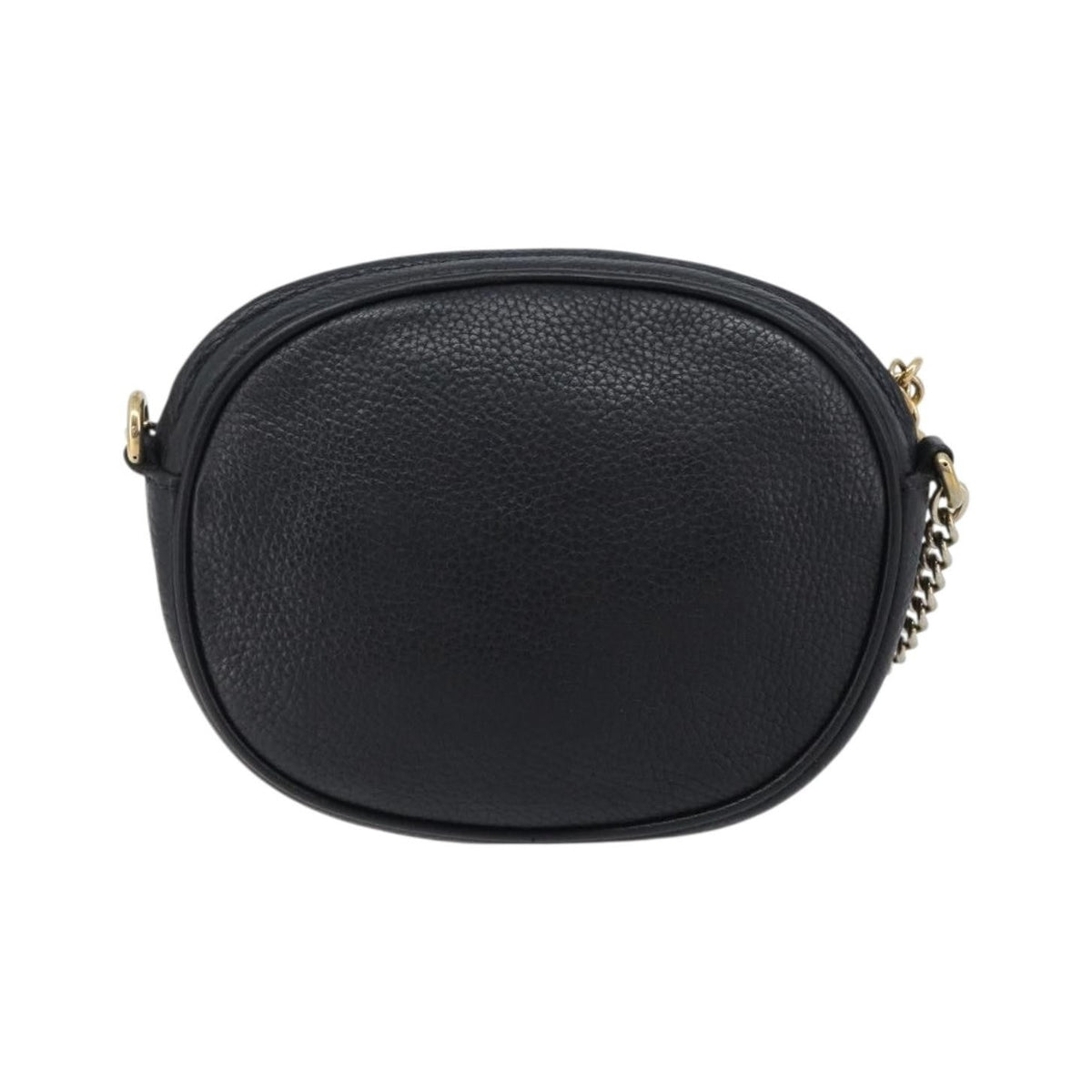 Gucci Soho Chain Leather, Black, Leather, Handbag