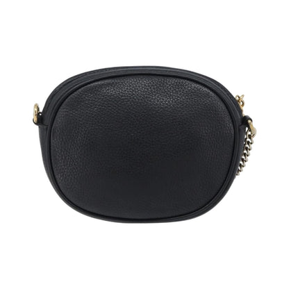 Gucci Soho Chain Leather, Black, Leather, Handbag