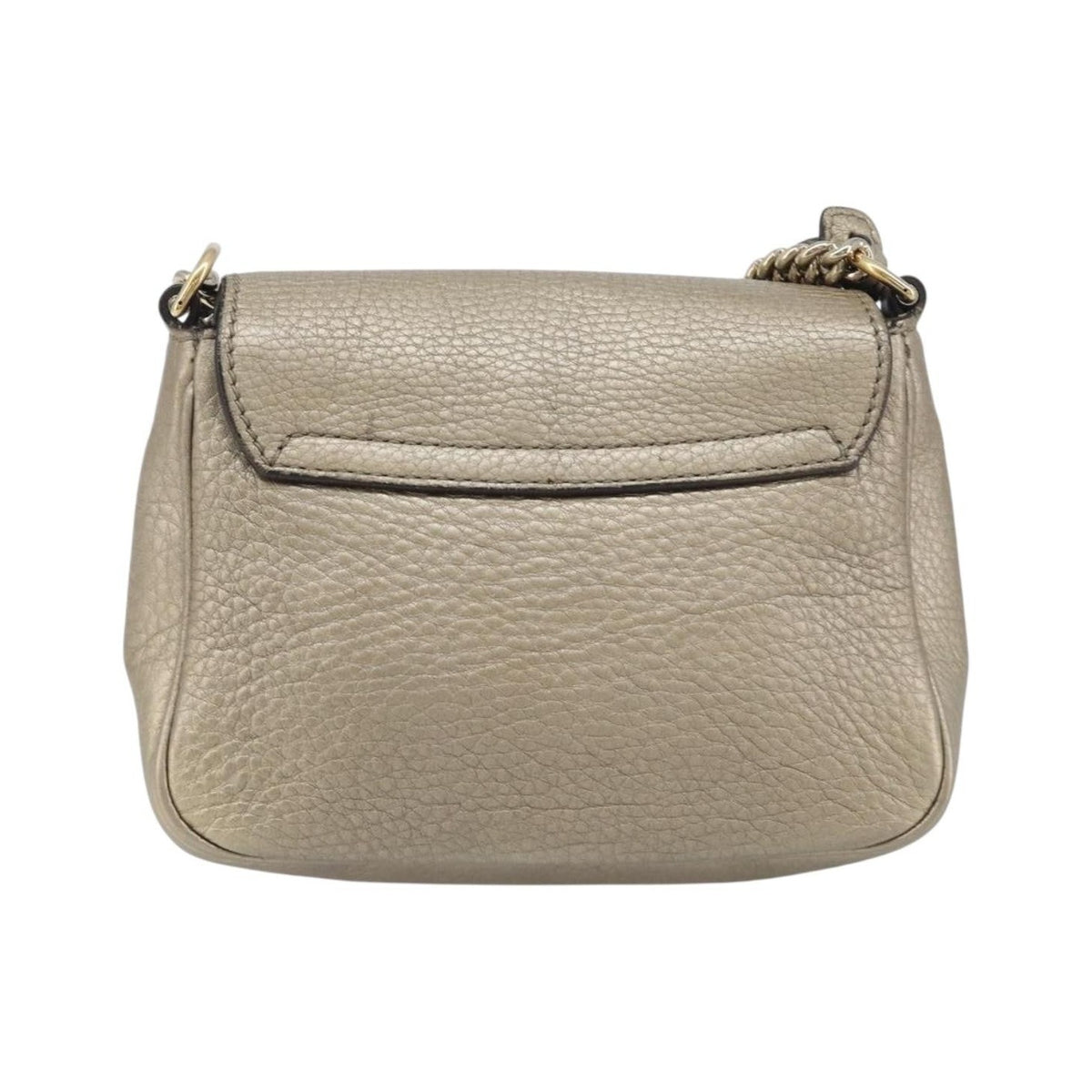 Gucci Soho Chain Leather, Gold, Leather, Crossbody Bag