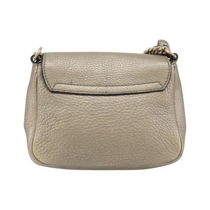 Gucci Soho Chain Leather, Gold, Leather, Crossbody Bag