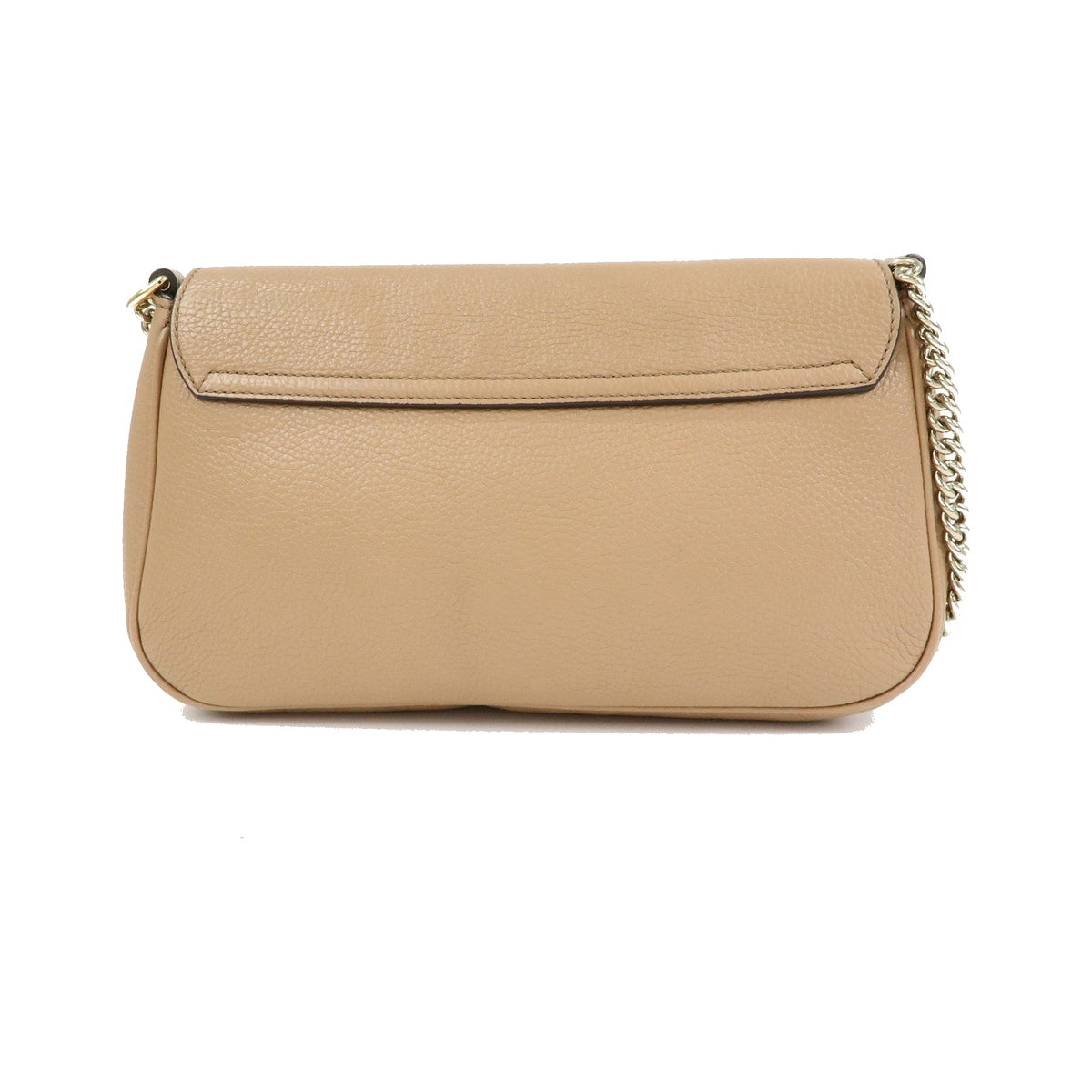 Gucci Soho Chain Leather, Beige, Leather, Crossbody Bag