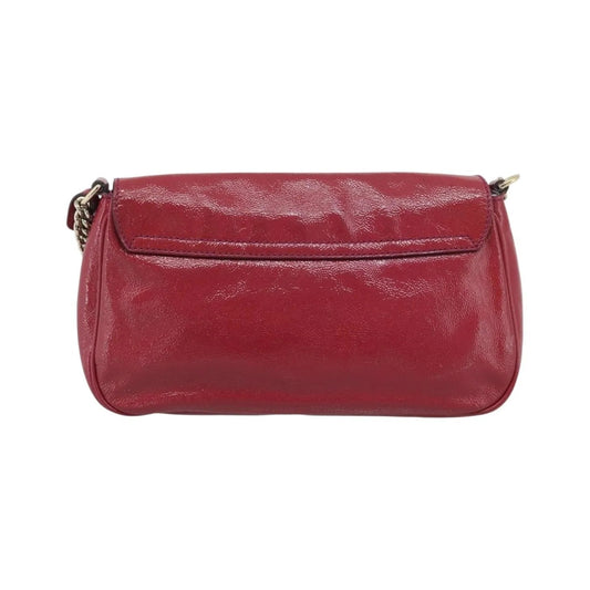 Gucci Soho Chain Patent, Pink, Patent Leather, Shoulder Bag