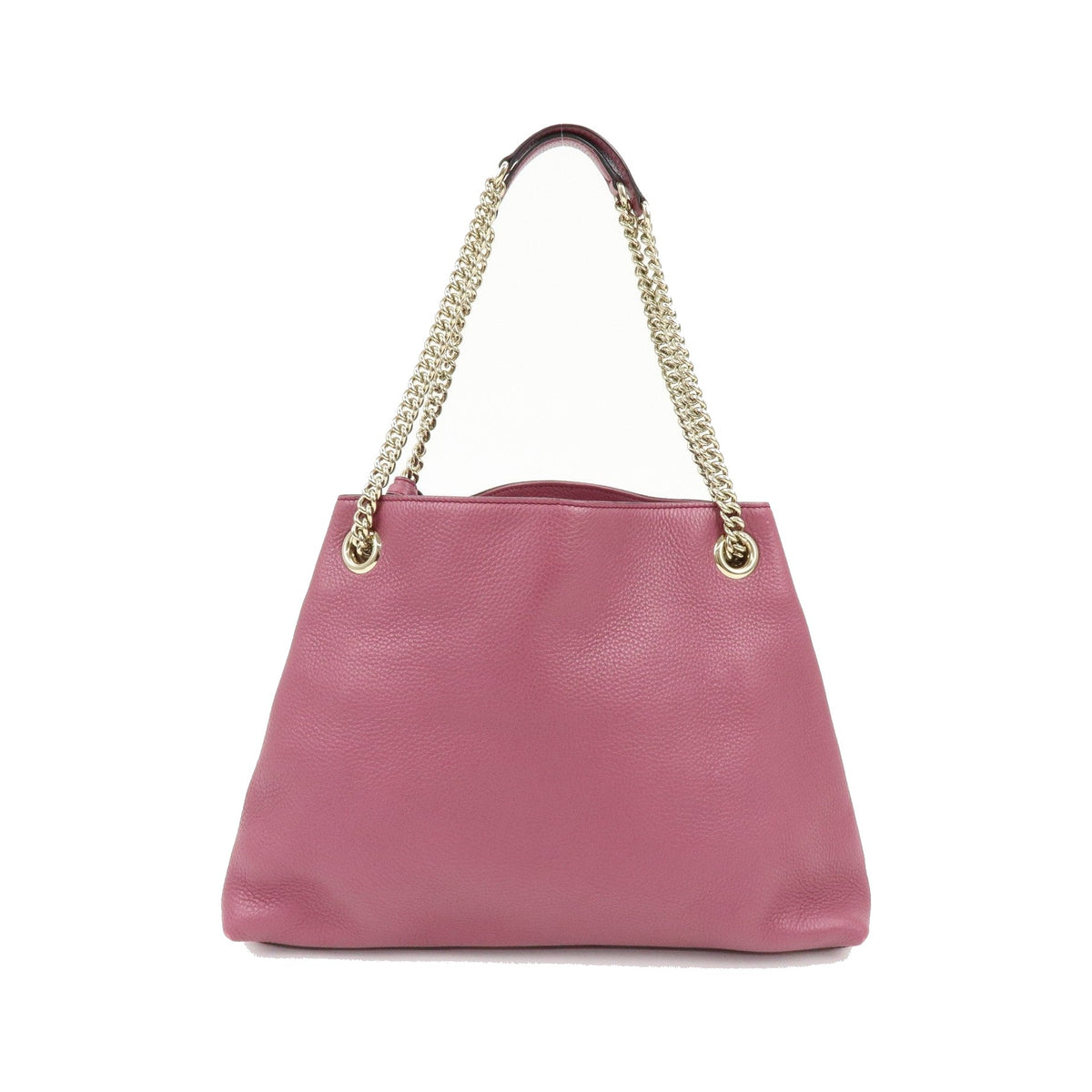 Gucci Soho Chain Strap Leather, Purple, Leather, Shoulder Bag