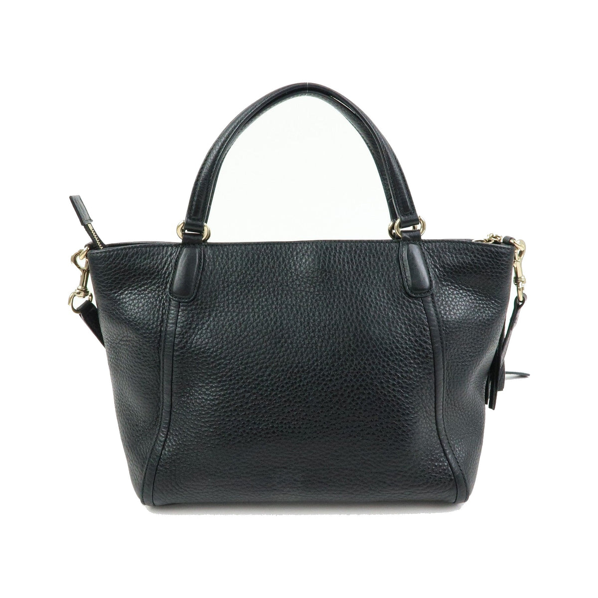 Gucci Soho Convertible Top Handle Leather, Black, Leather, Handbag