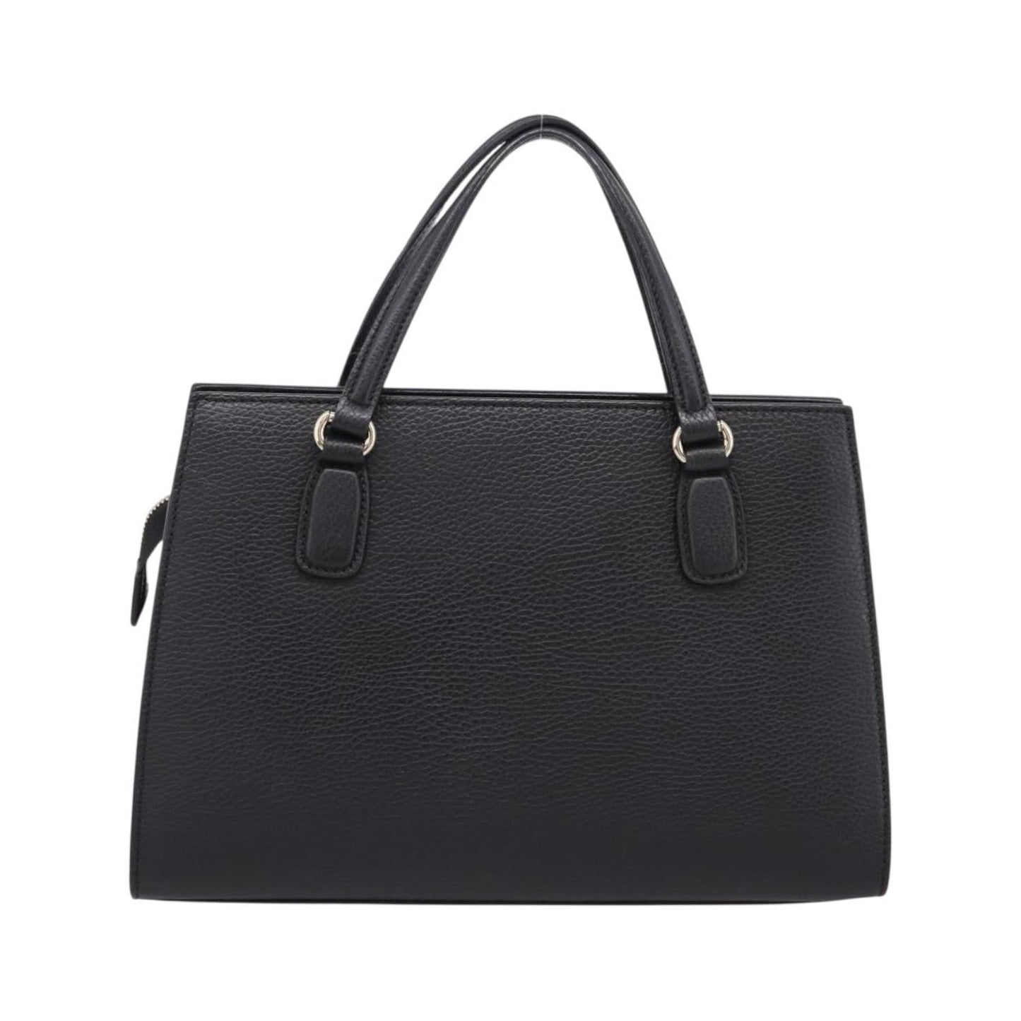 Gucci Soho Convertible Top Handle Satchel Leather, Black, Leather, Handbag