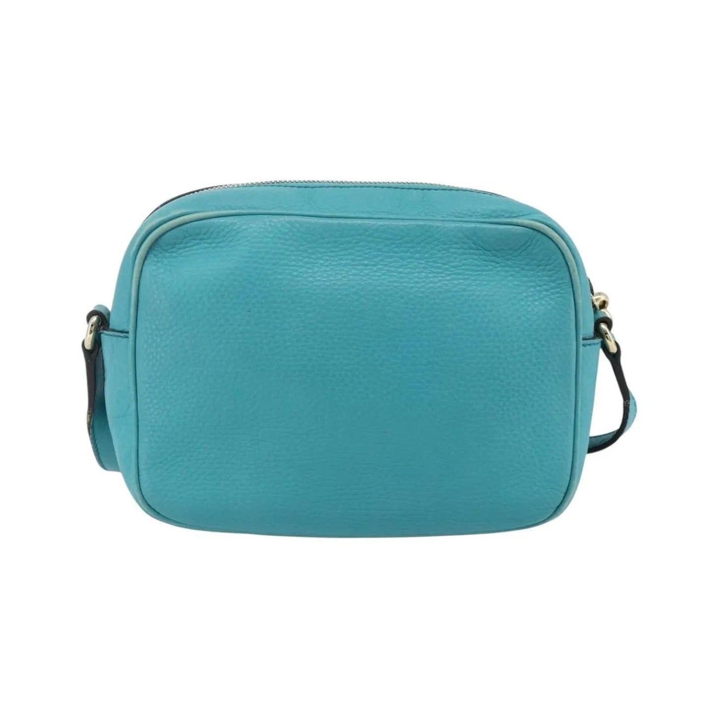 Gucci Soho Disco Leather, Blue, Leather, Shoulder Bag