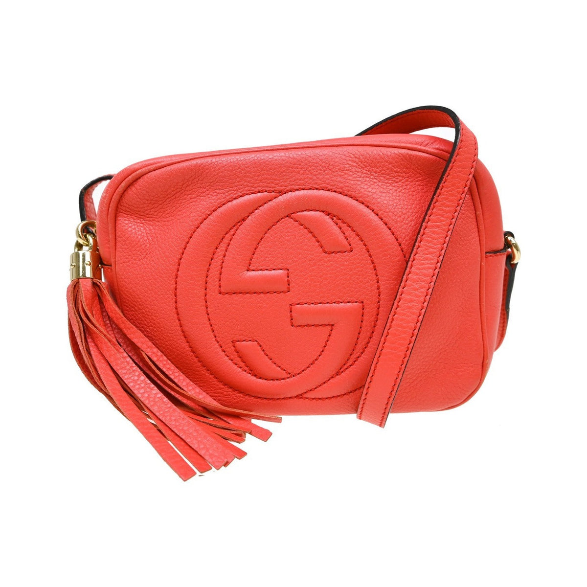 Gucci Soho Disco Leather, Pink, Leather, Shoulder Bag