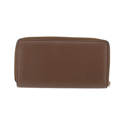 Gucci Soho Double Zip Around Leather, Brown, Leather, Wallet