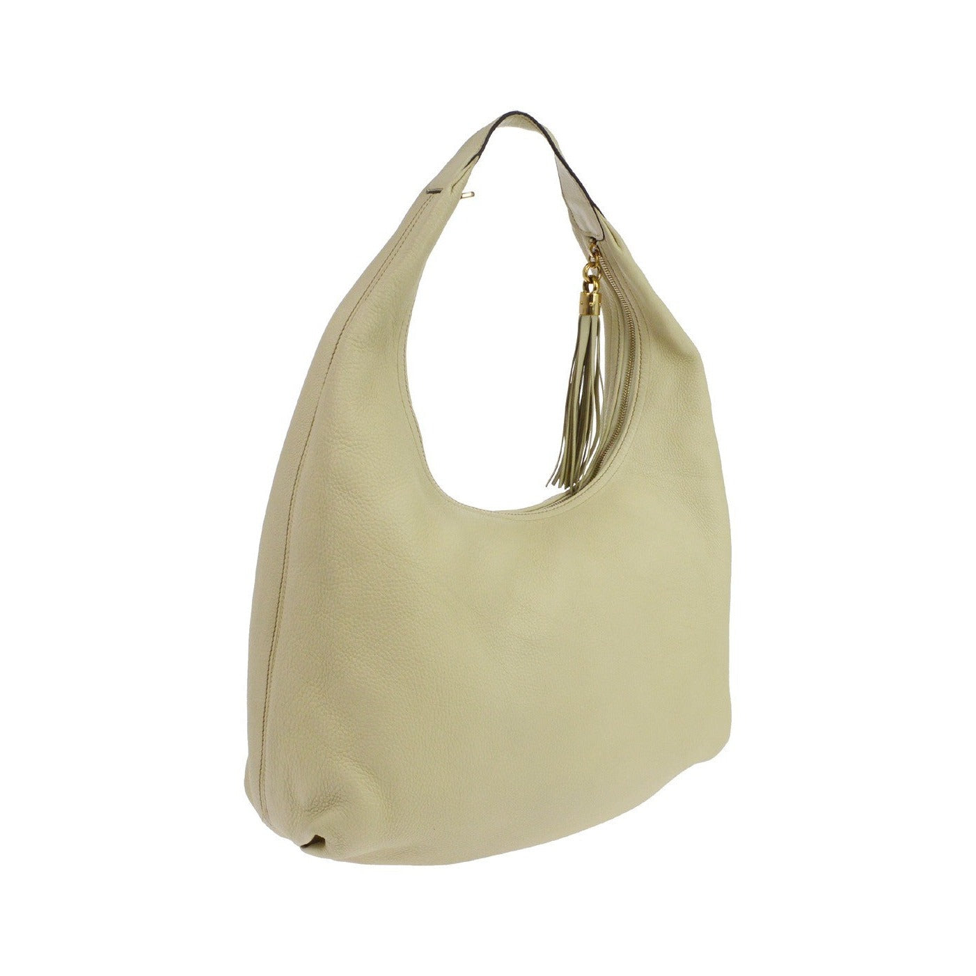 Gucci Soho Hobo Leather, Beige, Leather, Shoulder Bag