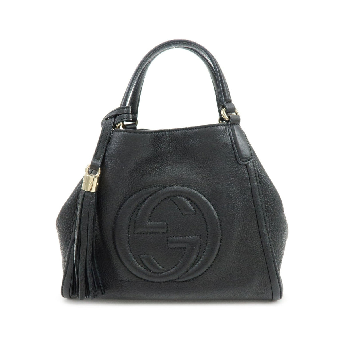 Gucci Soho Leather, Black, Leather, Shoulder Bag