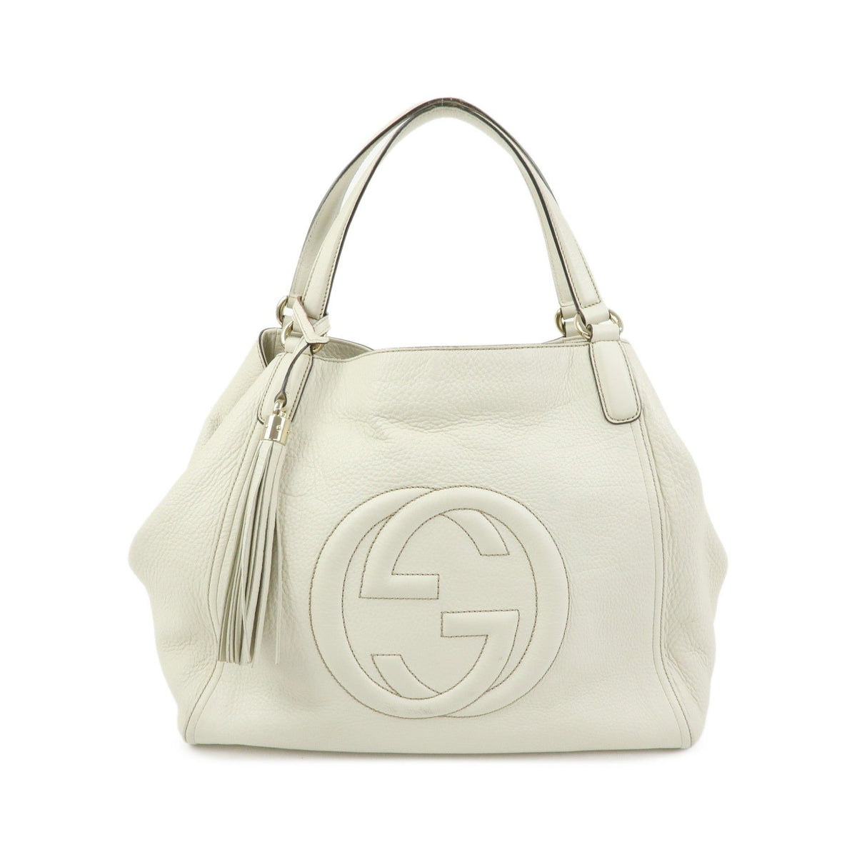 Gucci Soho Leather, Beige, Leather, Shoulder Bag