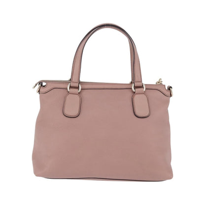 Gucci Soho Working Leather, Pink, Leather, Tote Bag