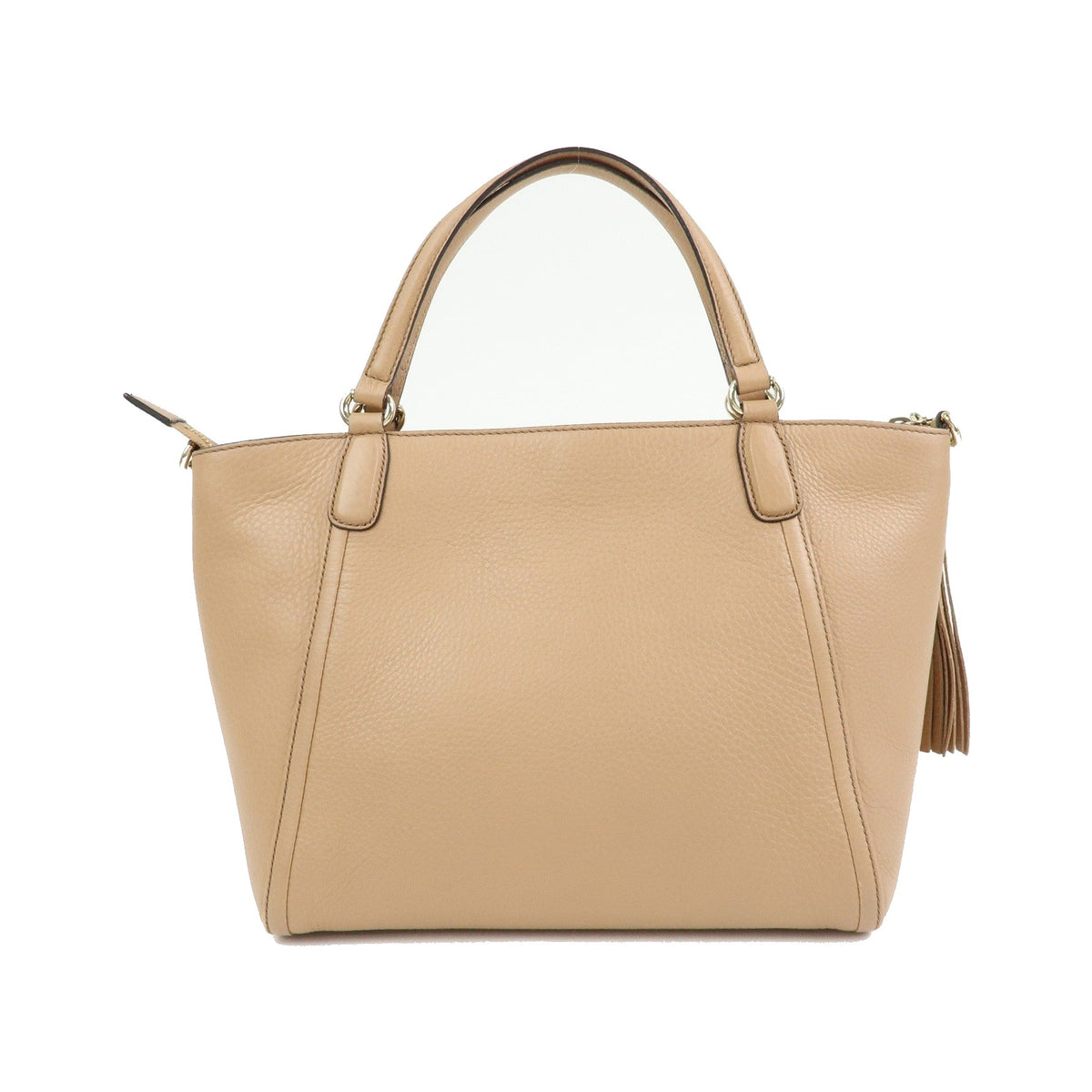 Gucci Soho Working Leather, Beige, Leather, Tote Bag