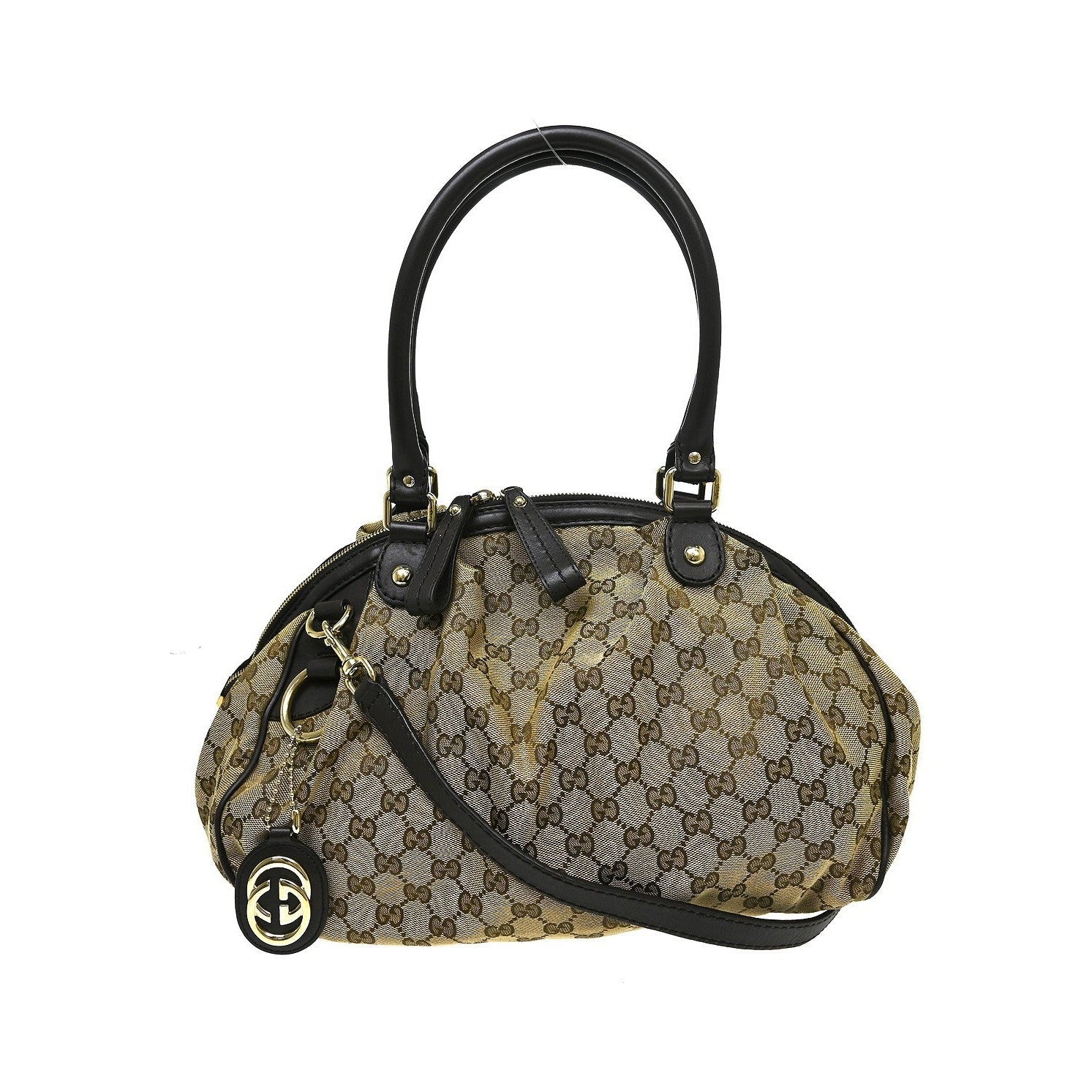 Gucci Sukey Boston GG Canvas, Beige, Canvas, Handbag