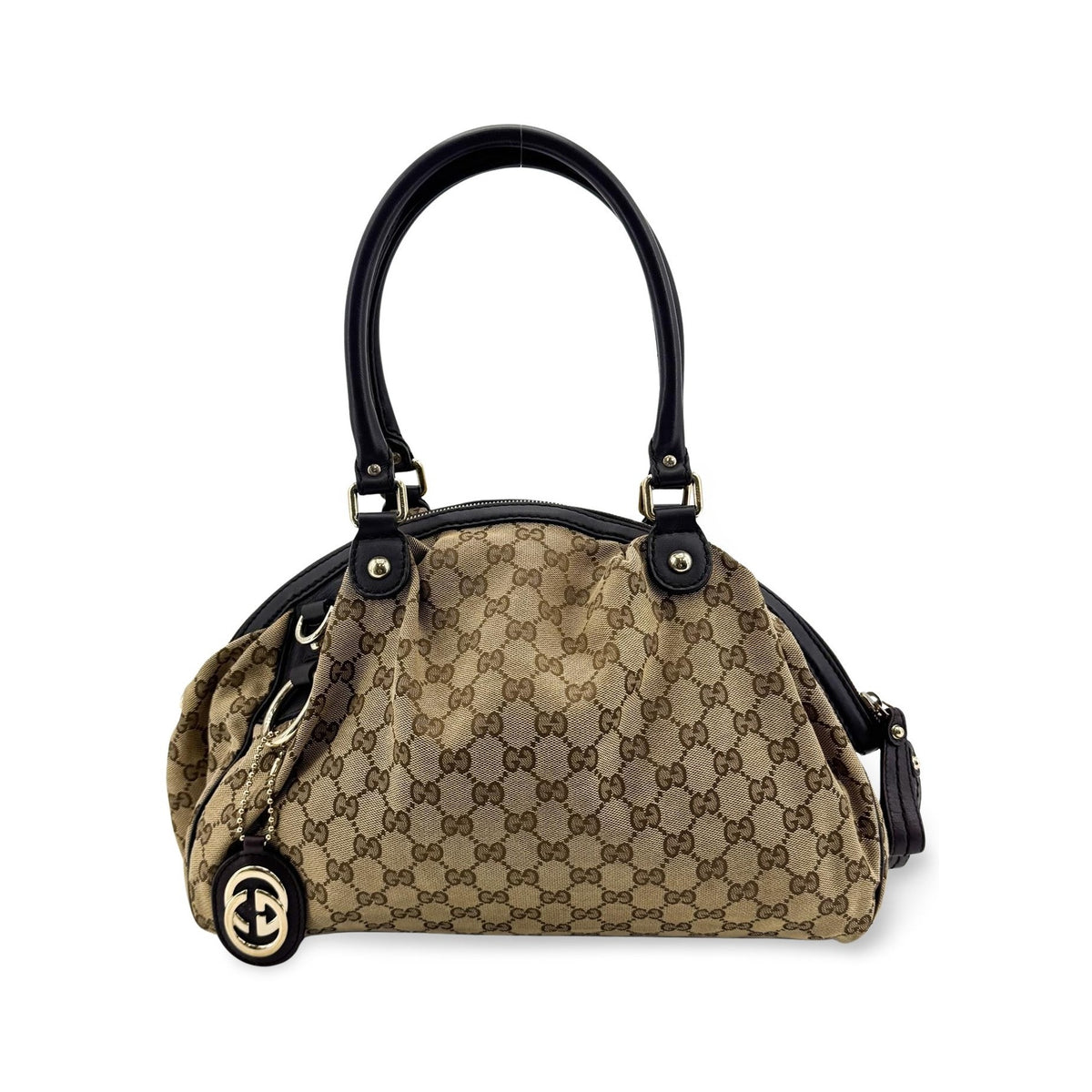 Gucci Sukey Boston GG Canvas, Beige, Canvas, Handbag
