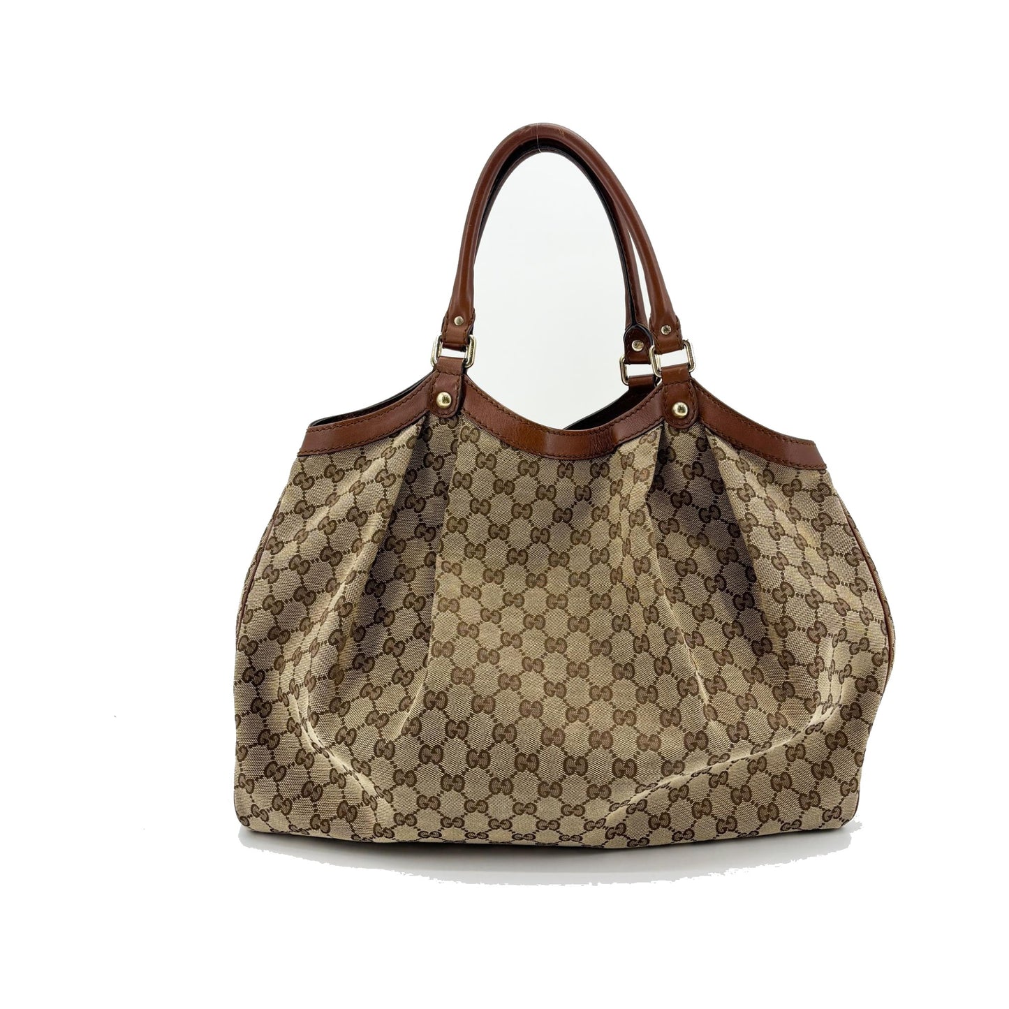 Gucci Sukey Canvas, Beige, Canvas, Handbag
