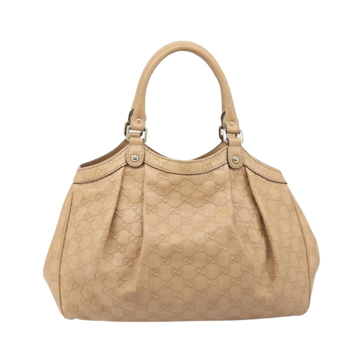 Gucci Sukey Guccissima Leather, Beige, Leather, Tote Bag