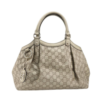 Gucci Sukey Guccissima Leather, Gold, Canvas, Tote Bag