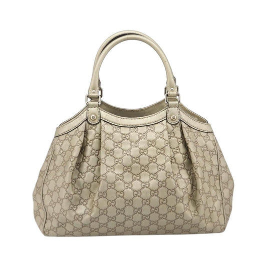 Gucci Sukey Guccissima Leather, Gold, Canvas, Tote Bag