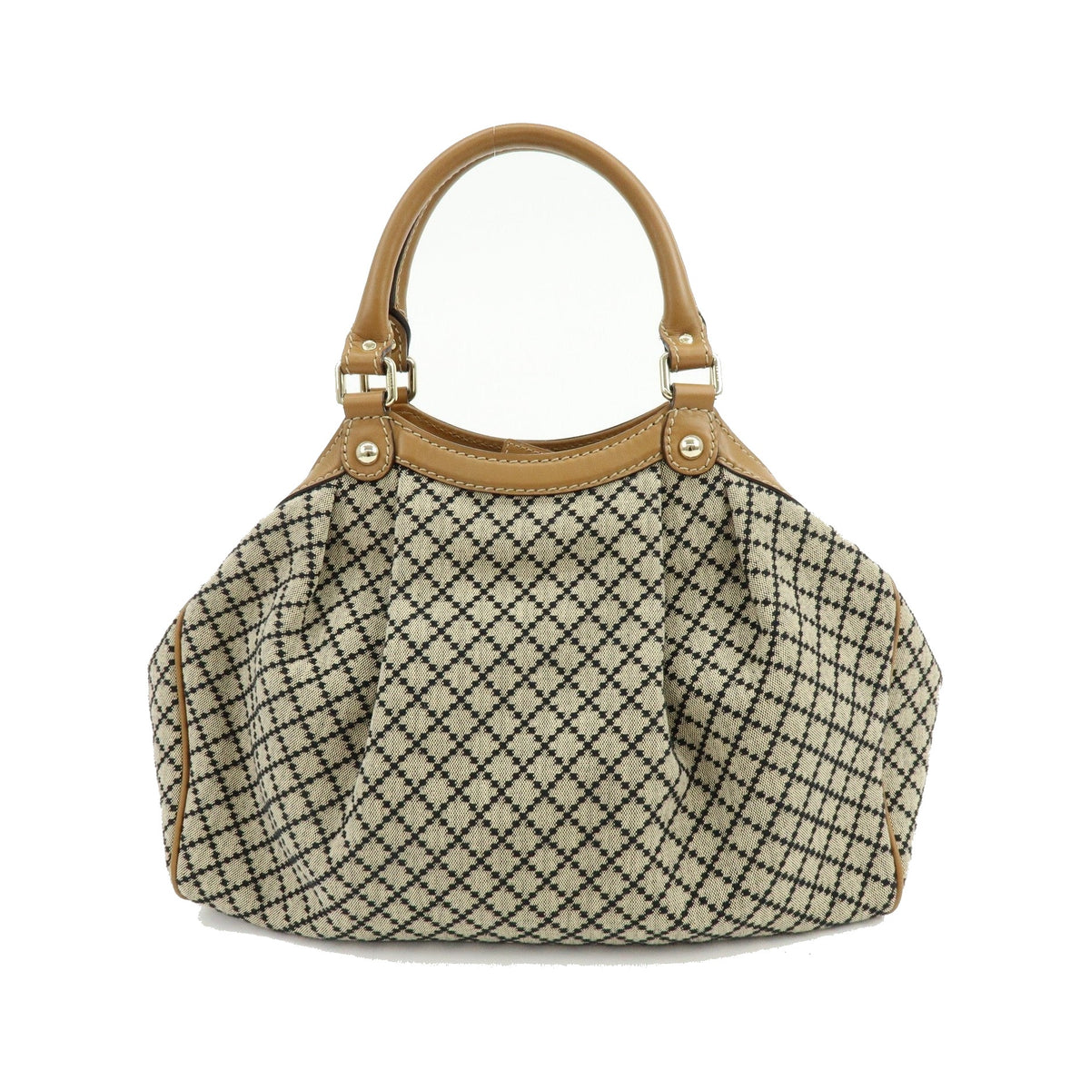 Gucci Sukey Microguccissima Leather, Beige, Canvas, Tote Bag