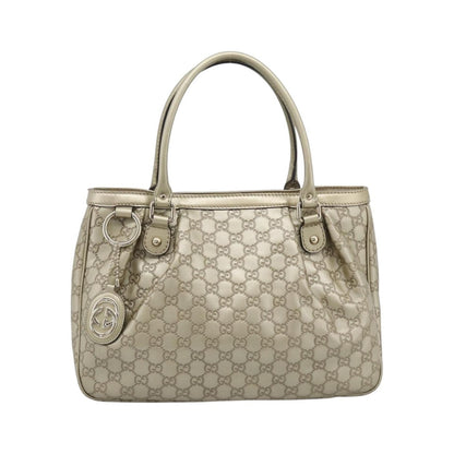 Gucci Sukey Top Handle Guccissima Leather, Gold, Leather, Tote Bag