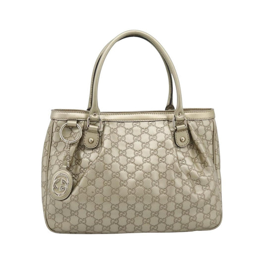 Gucci Sukey Top Handle Guccissima Leather, Gold, Leather, Tote Bag