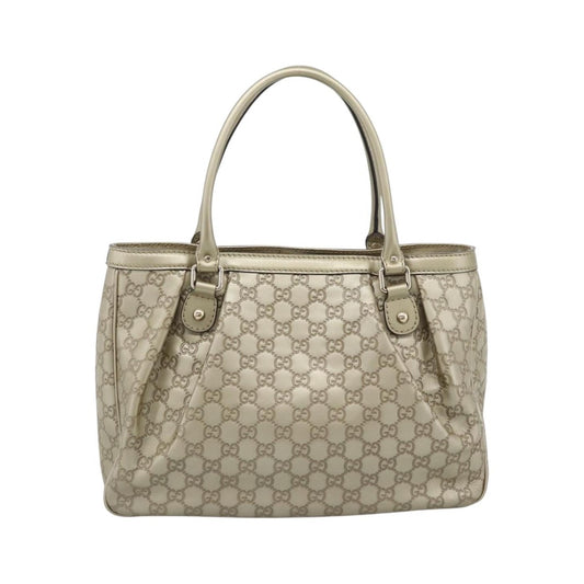 Gucci Sukey Top Handle Guccissima Leather, Gold, Leather, Tote Bag