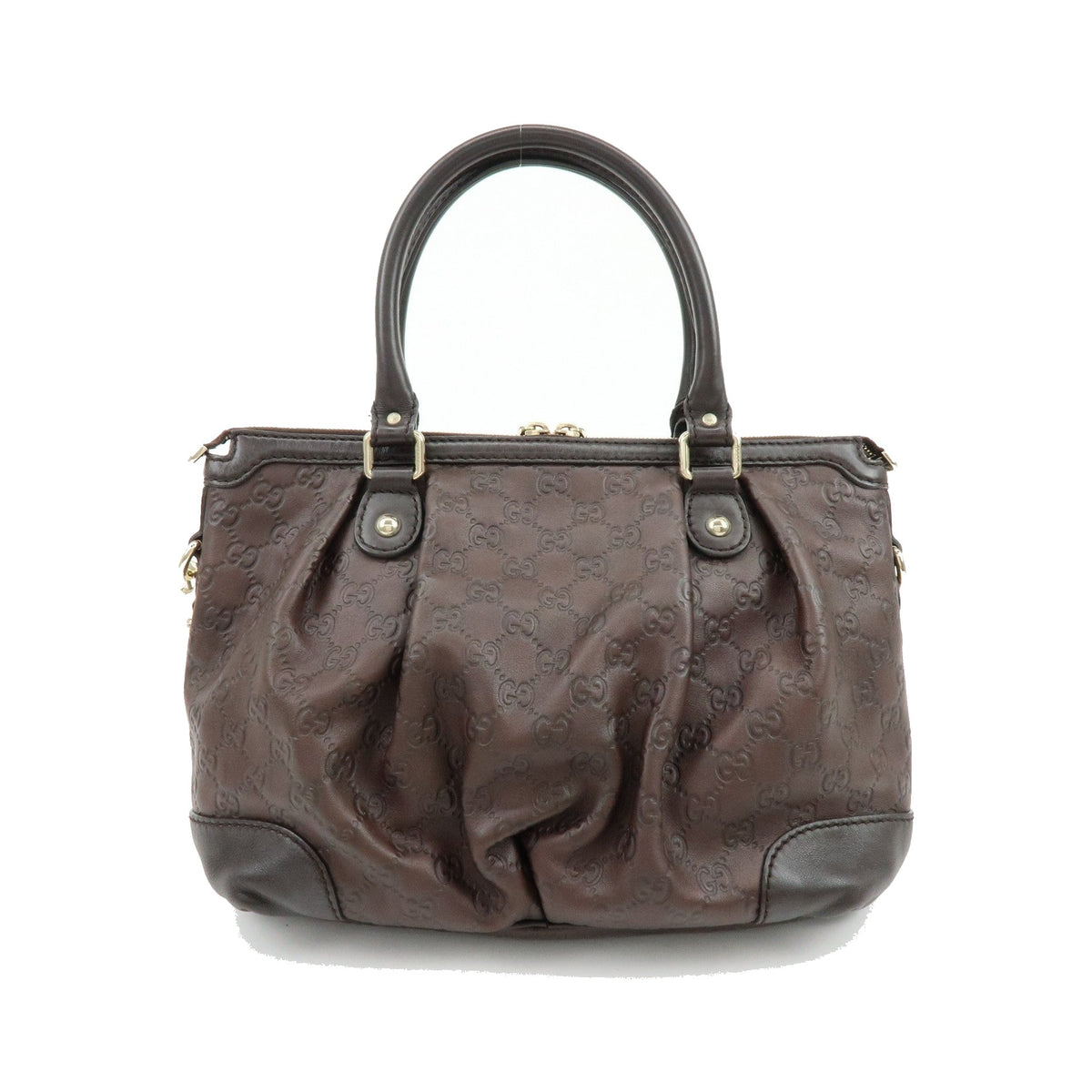 Gucci Sukey Top Handle Satchel Guccissima Leather, Brown, Leather, Handbag