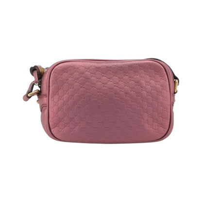 Gucci Sunshine Disco Microguccissima Leather, Pink, Leather, Crossbody Bag