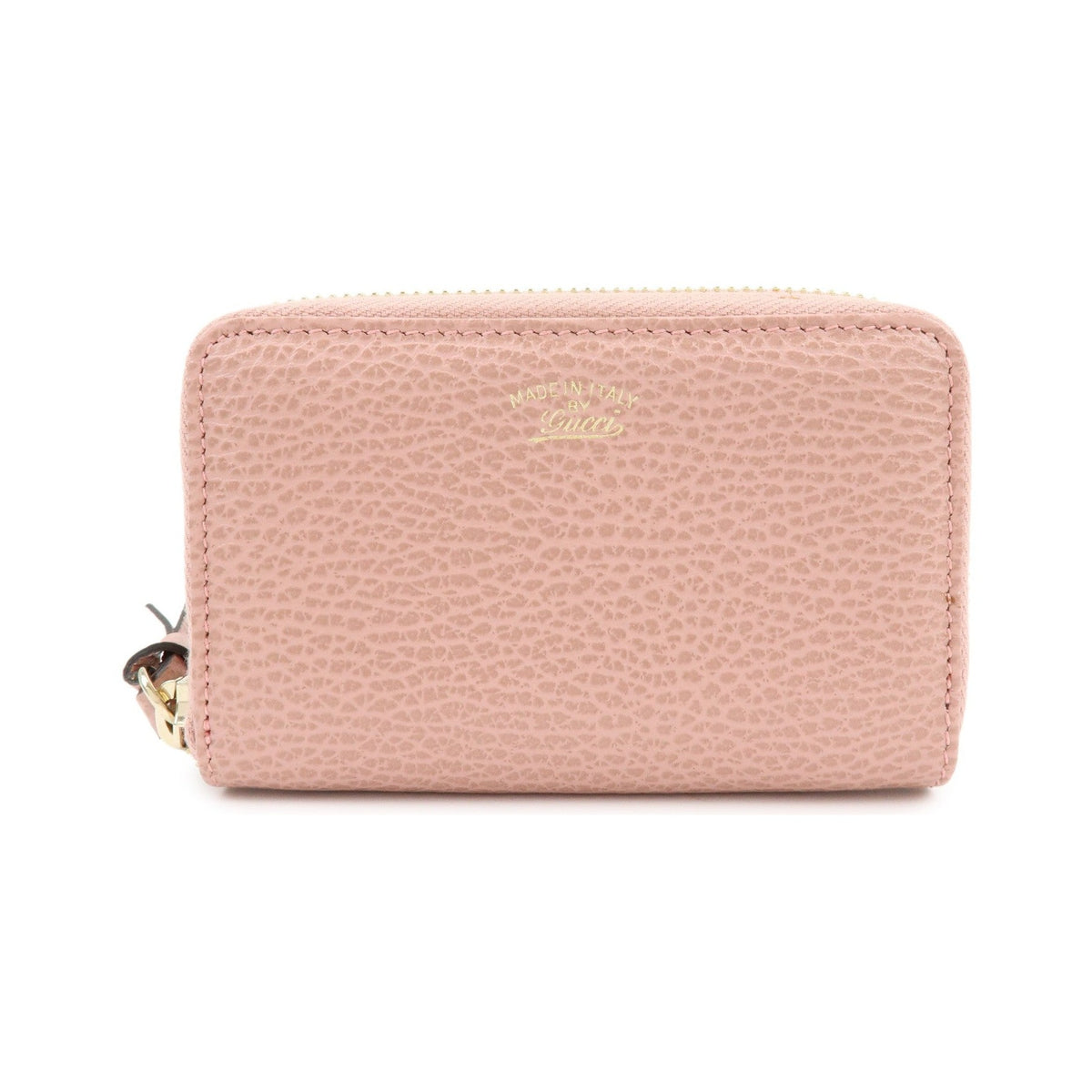 Gucci Swing Zip Around Leather, Pink, Leather, Wallet