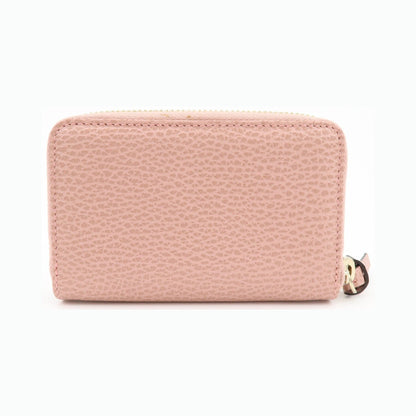 Gucci Swing Zip Around Leather, Pink, Leather, Wallet